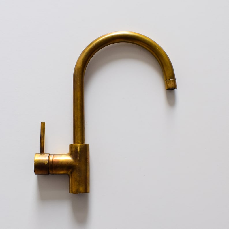 Unlacquered Brass Bathroom Faucet