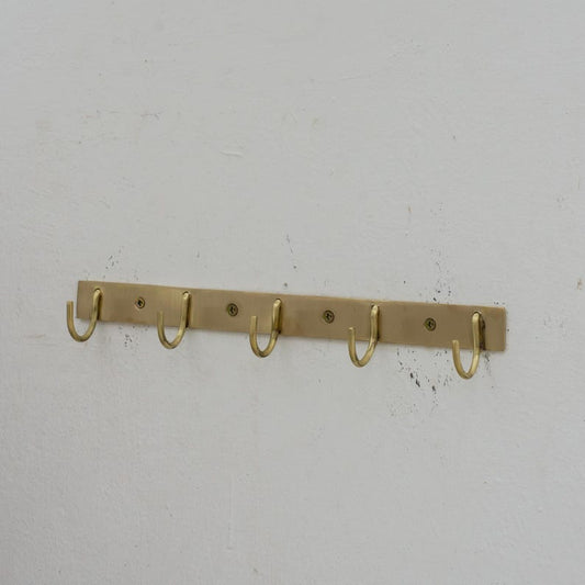 Solid Brass Coat Hooks Rack
