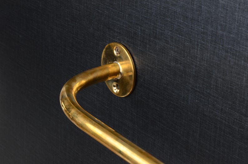 Handcrafted Unlacquered Brass Curtain Rod
