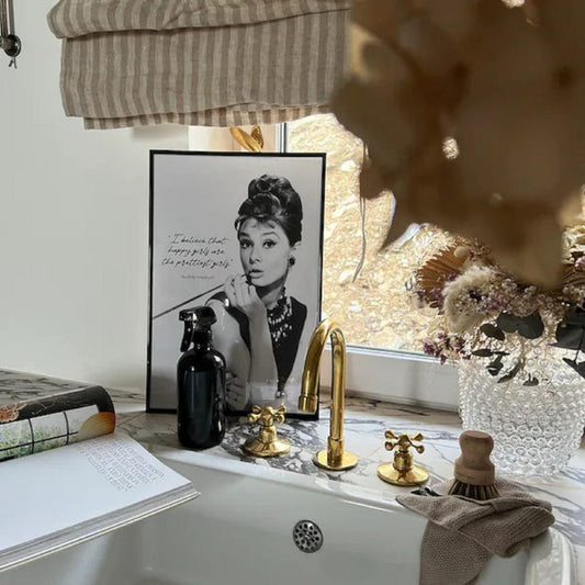 Handcrafted Classic Brass Bathroom Vanity Faucet