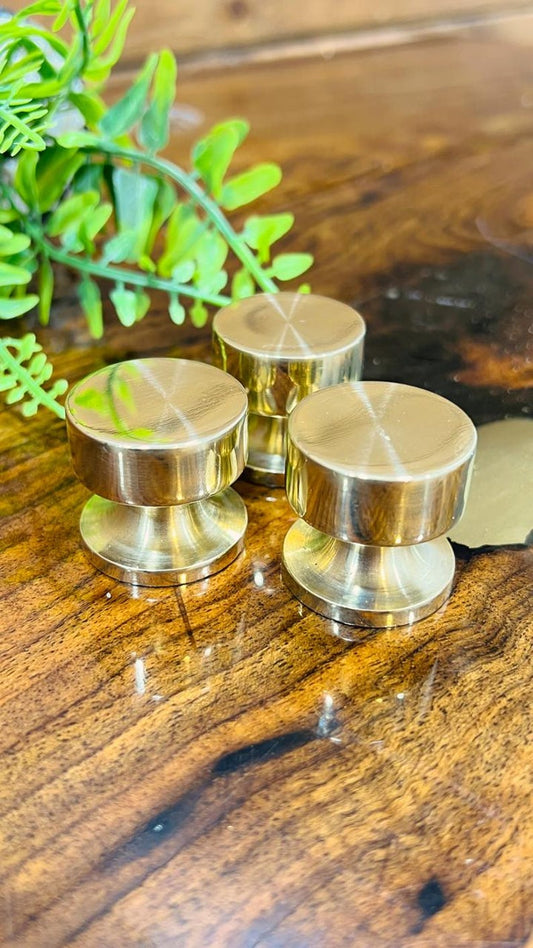 Unlacquered Brass Ball Cabinet Knobs