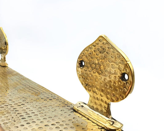 Hand-Hammered Moroccan Floating Shelf