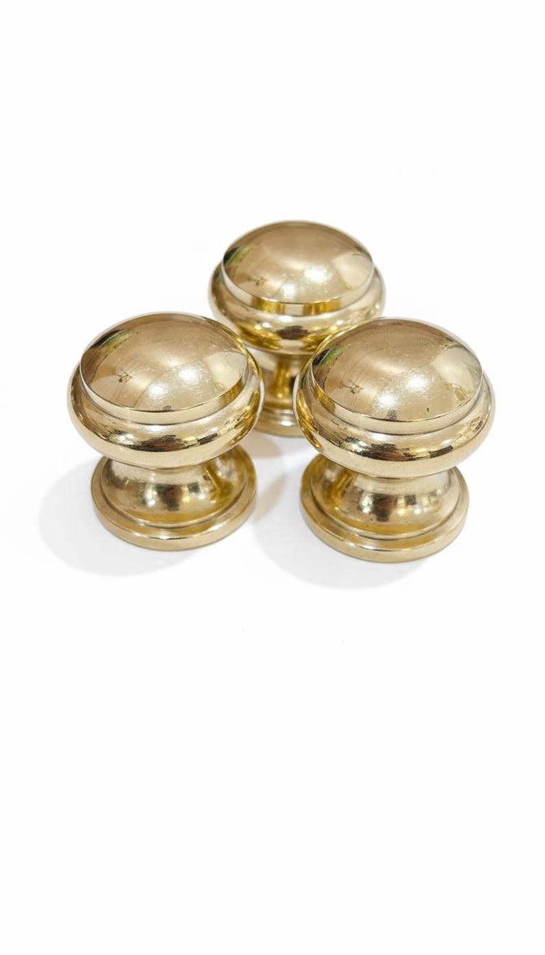 Solid Brass Ball Knob for Cabinets & Drawers