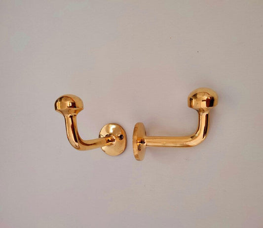 Handcrafted Solid Silver Wall Hook Towel & Robe Hook