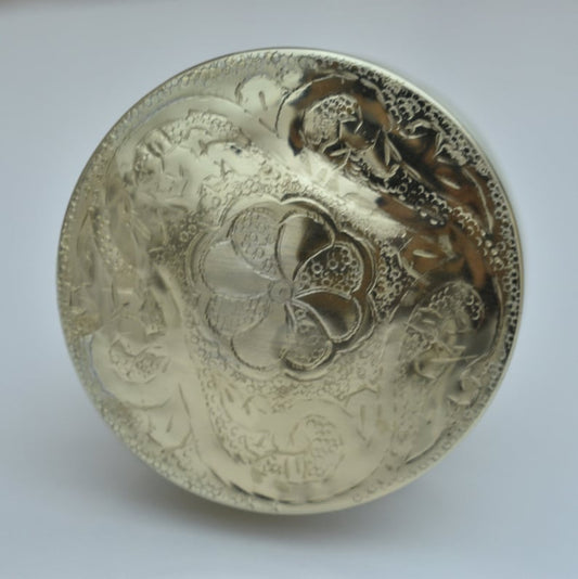Handcrafted Hammered Brass Pop-Up Sink Drain