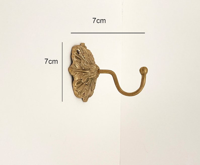 Solid Brass Wall Towel Hook Kitchen & Bathroom Use