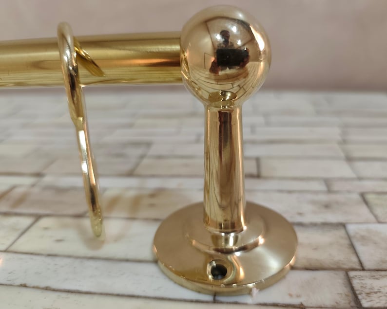 Unlacquered Solid Brass Pot Rack