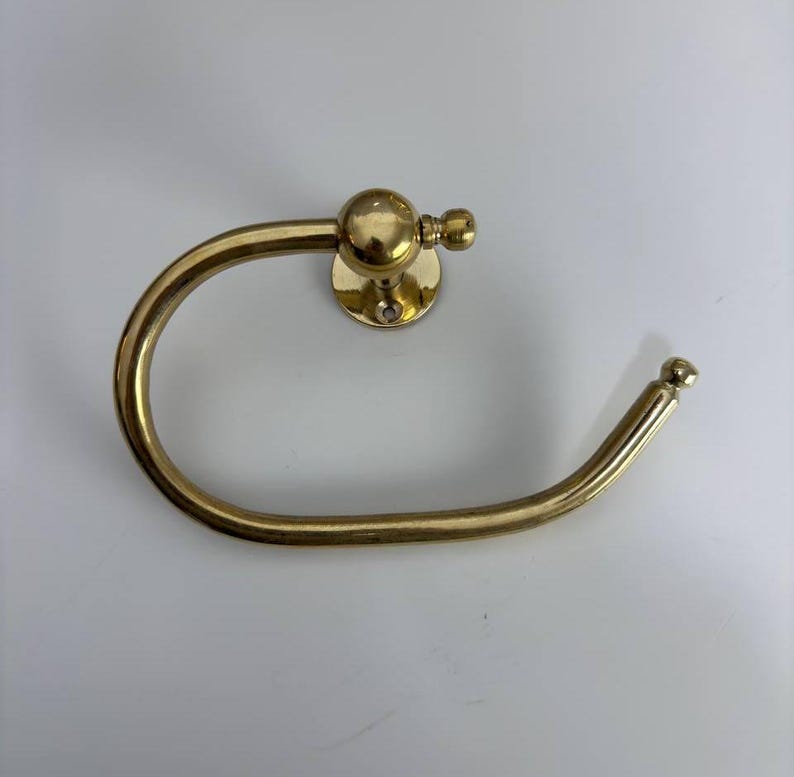 Antique Handmade Brass Toilet Paper Holder