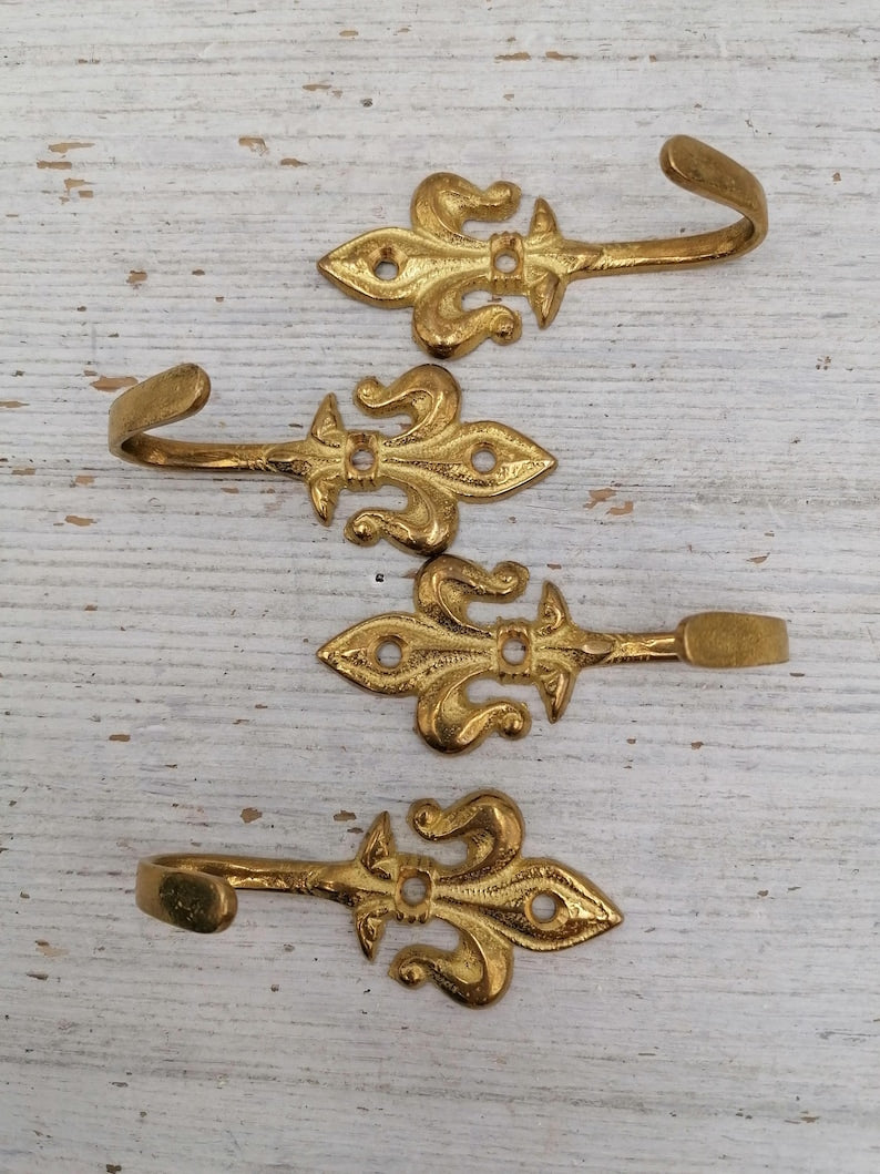 Vintage Solid Brass Wall Hook