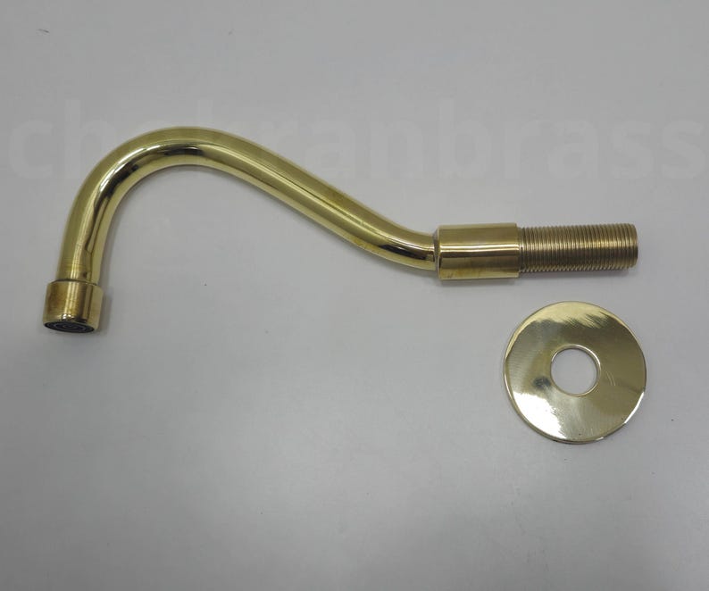 Solid Brass Wall-Mount Waterfall Spout