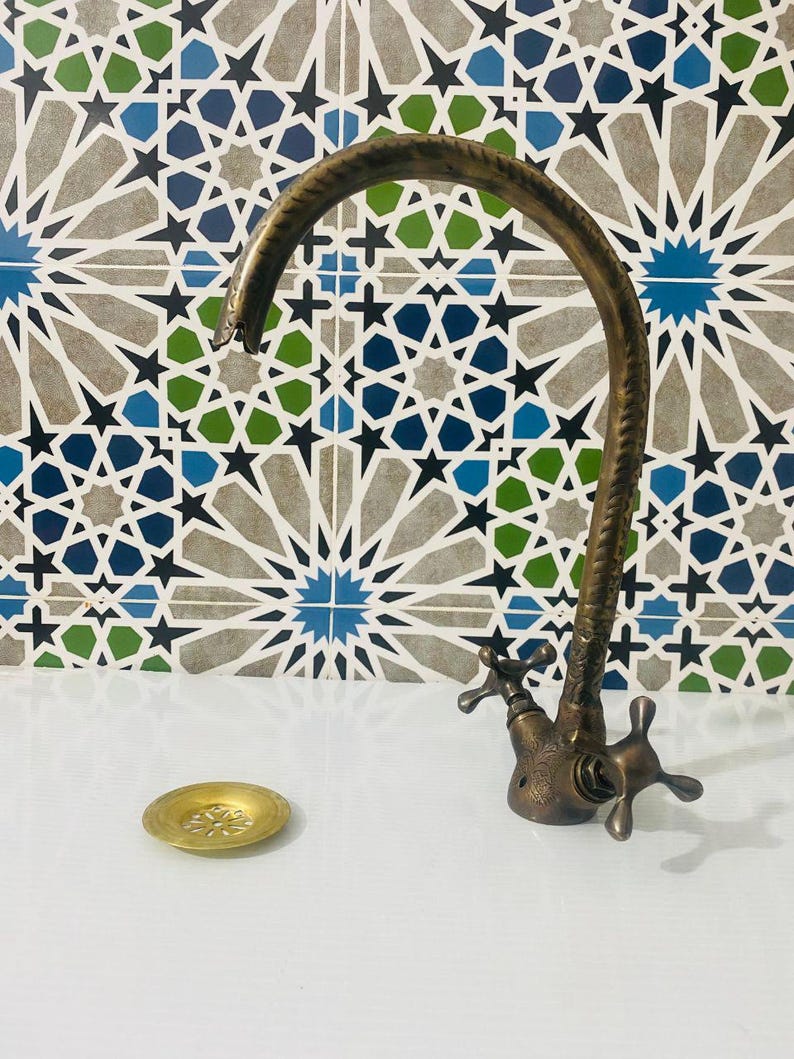 Antique Brass Moroccan Faucet