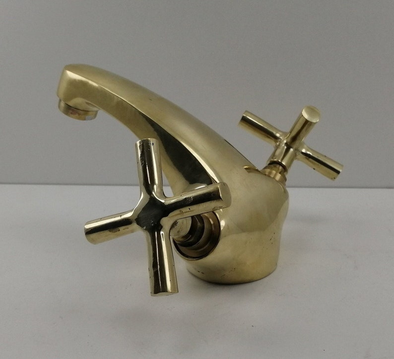 Solid Brass Double Handle Bathroom Faucet