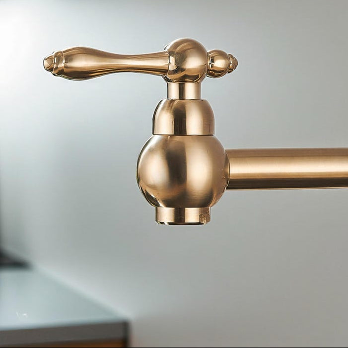 Brushed Gold Pot Filler Faucet