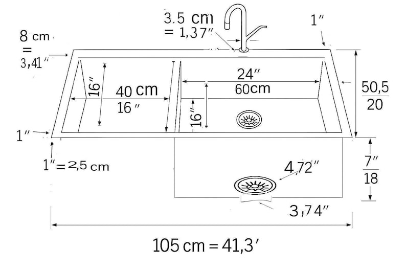 Artisan Brass Workstation Sink with Integrated Drainboard