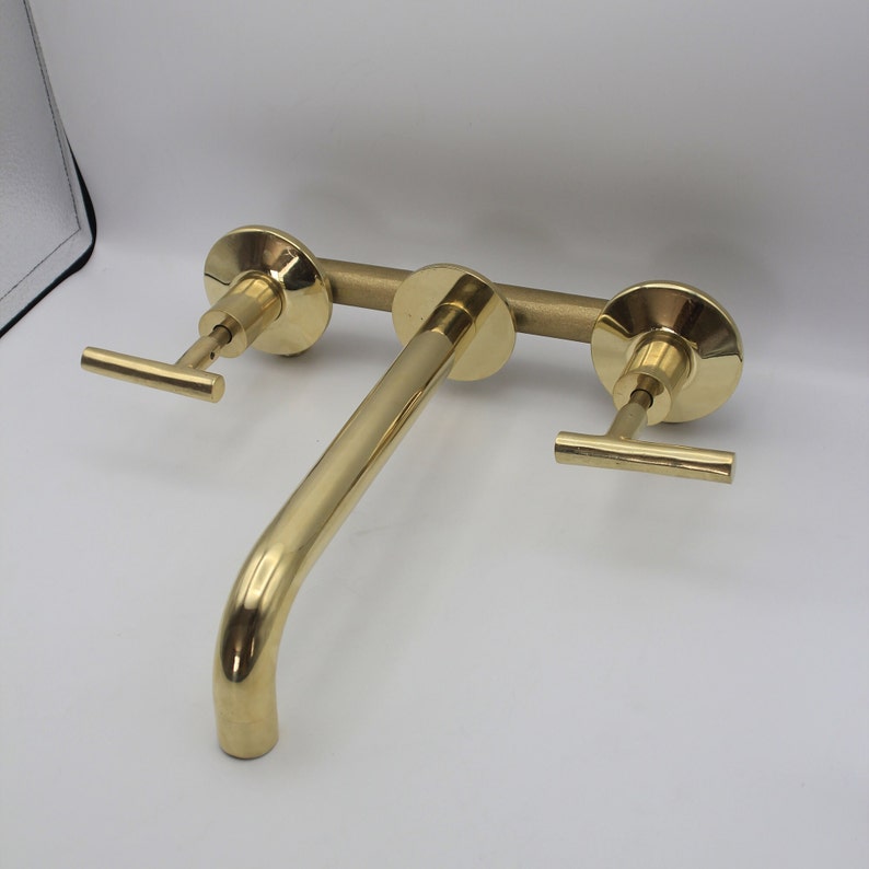 Modern Minimalist Brass Bridge Faucet