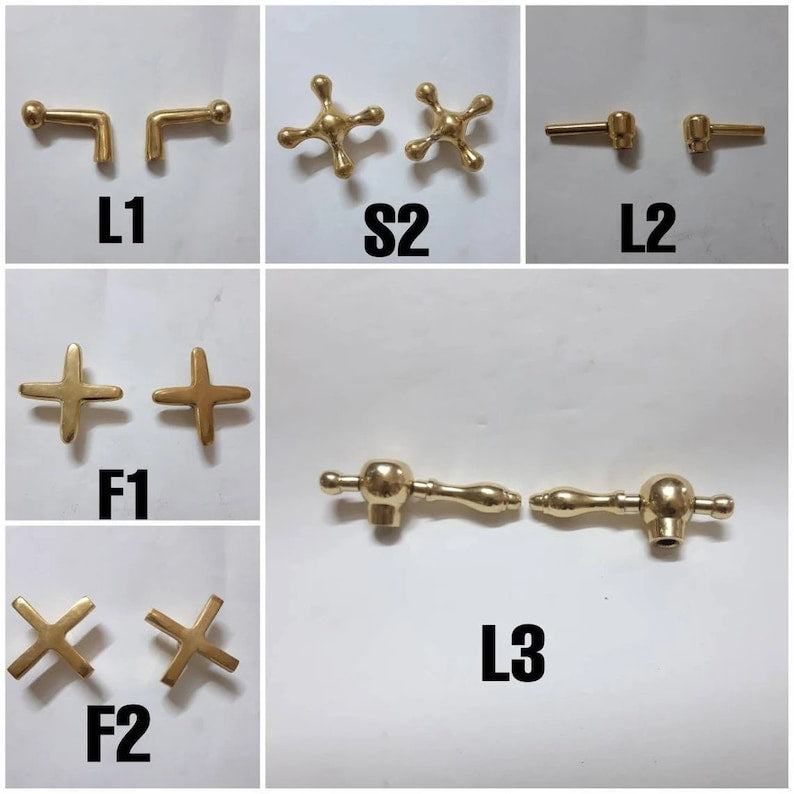 Floor-Mounted Unlacquered Brass Tub Filler