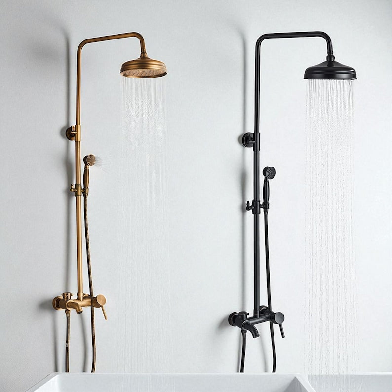 Antique Brass Rainfall System
