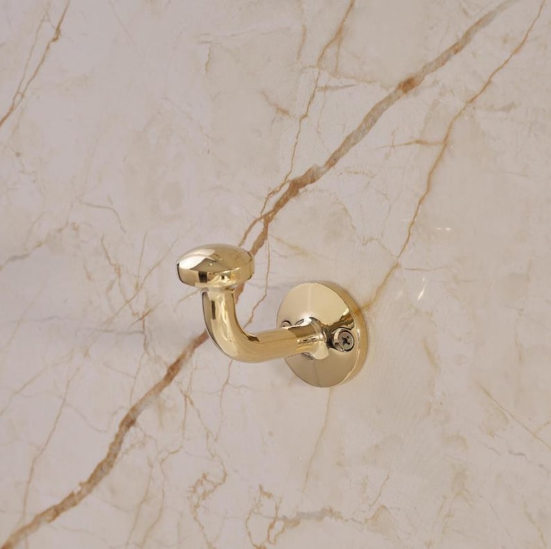 Unlacquered Solid Brass Wall Hooks
