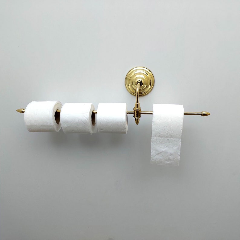 Exquisite Polished Brass Multi-Roll Toilet Paper Holder