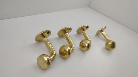 Unlacquered Solid Brass Wall Hook Coat Hook