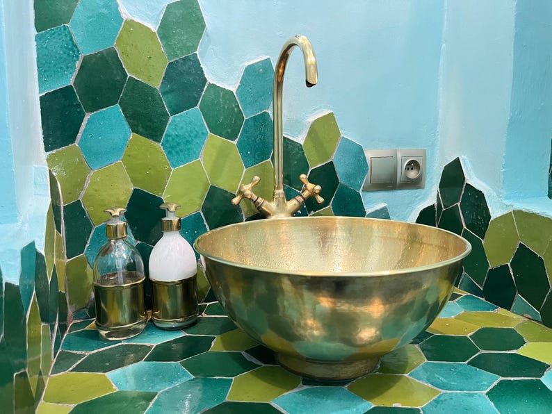 Artisan Distressed Brass Vessel Sink