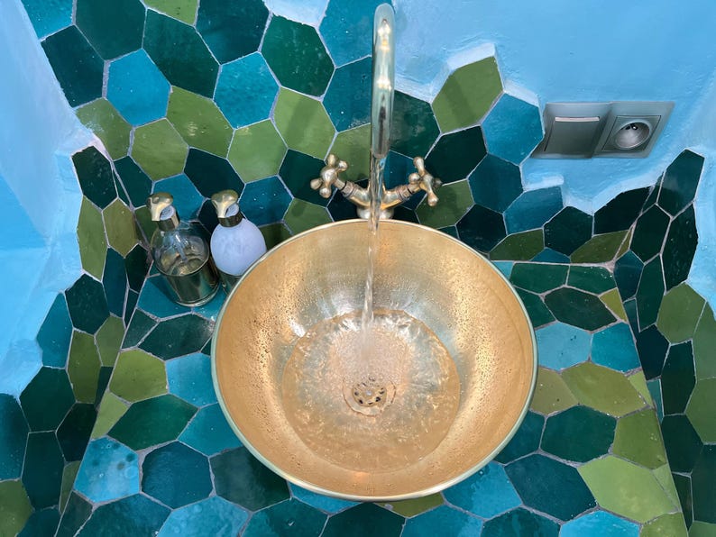 Artisan Distressed Brass Vessel Sink