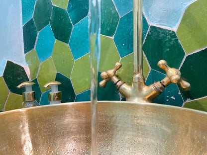 Artisan Distressed Brass Vessel Sink