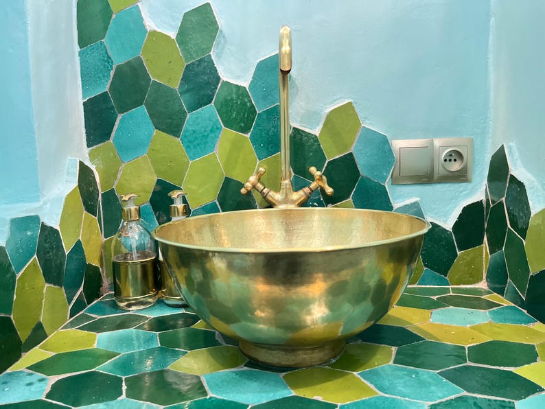 Artisan Distressed Brass Vessel Sink