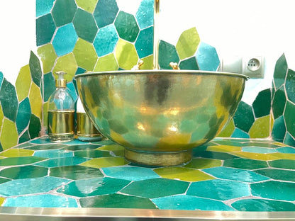 Artisan Distressed Brass Vessel Sink