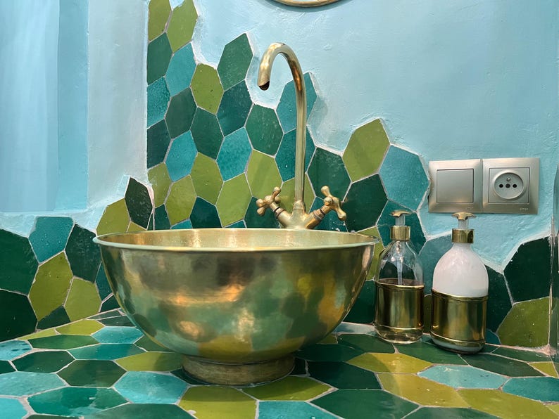 Artisan Distressed Brass Vessel Sink