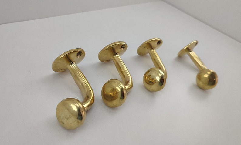 Unlacquered Solid Brass Wall Hook Coat Hook