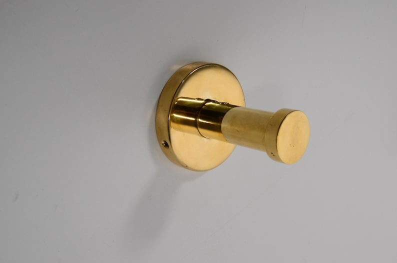 Unlacquered Brass Wall Hook