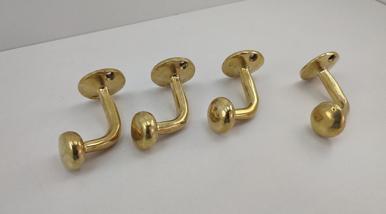 Unlacquered Solid Brass Wall Hook Coat Hook