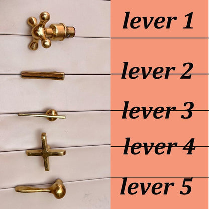Brass Bridge Faucet with Bamboo-Style Neck