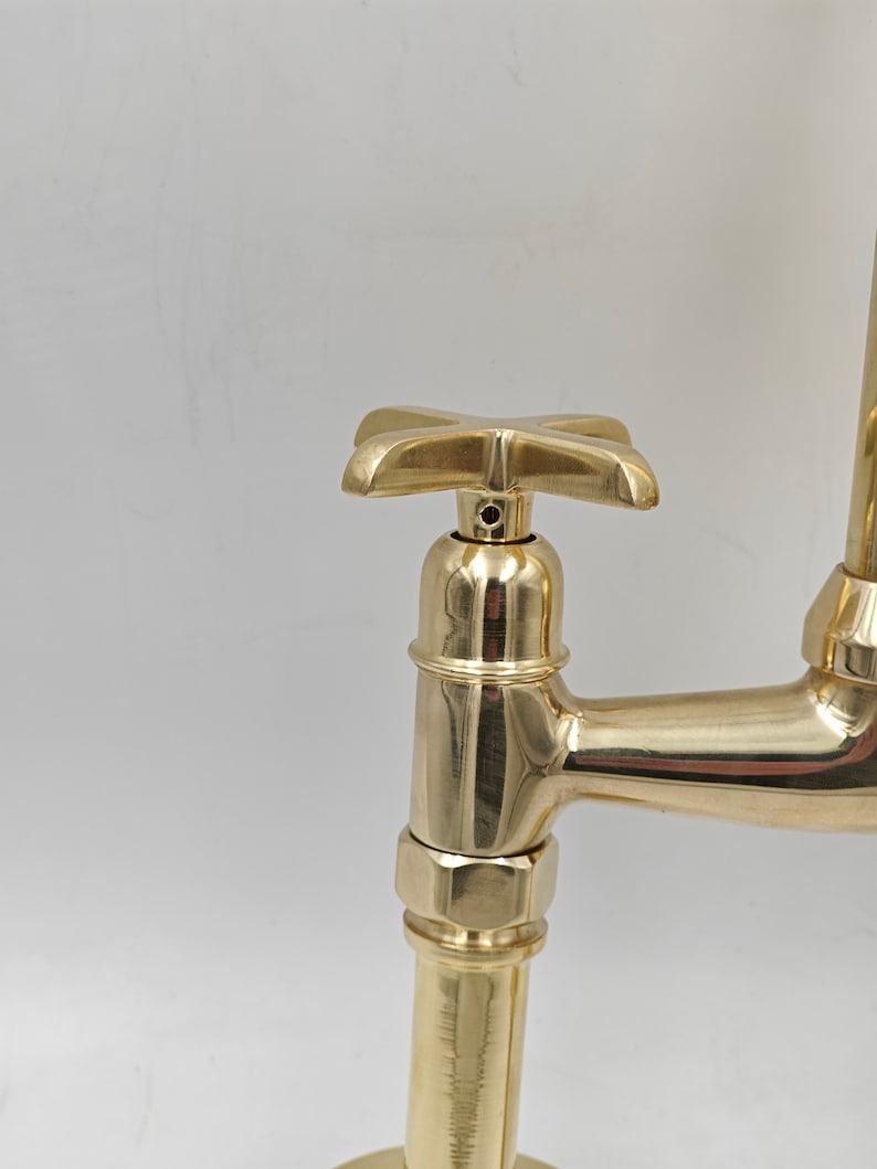 Unlacquered Brass Kitchen Set – Bridge Faucet