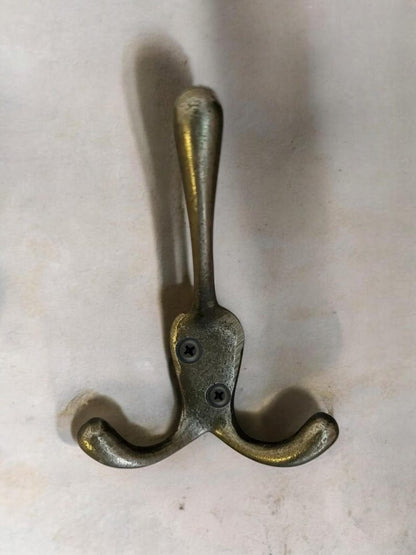 Antique Brass Triple Coat Hook