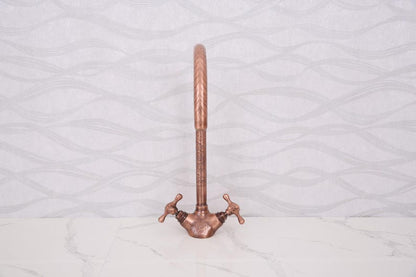 Hammered Brass Bathroom Faucet
