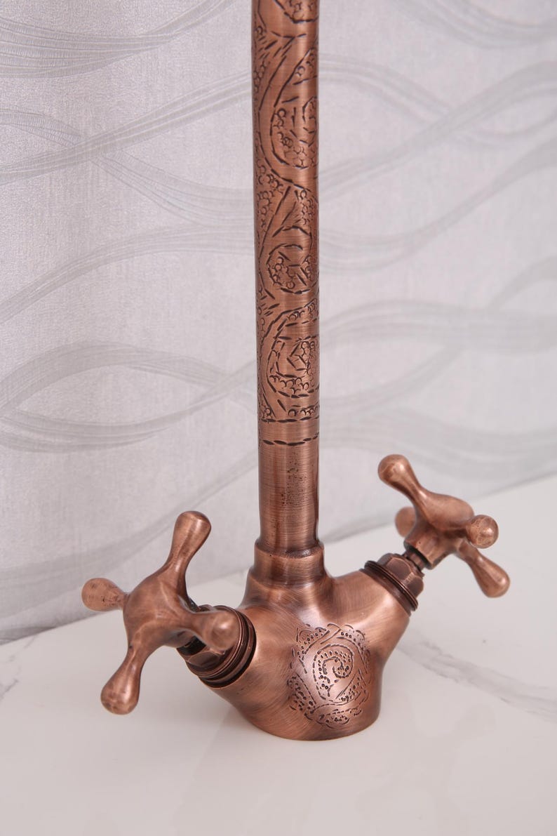 Hammered Brass Bathroom Faucet