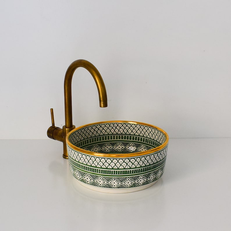 Unlacquered Brass Bathroom Faucet
