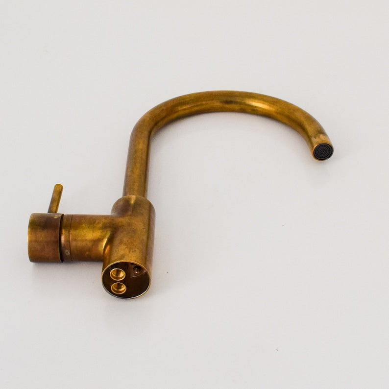 Unlacquered Brass Bathroom Faucet