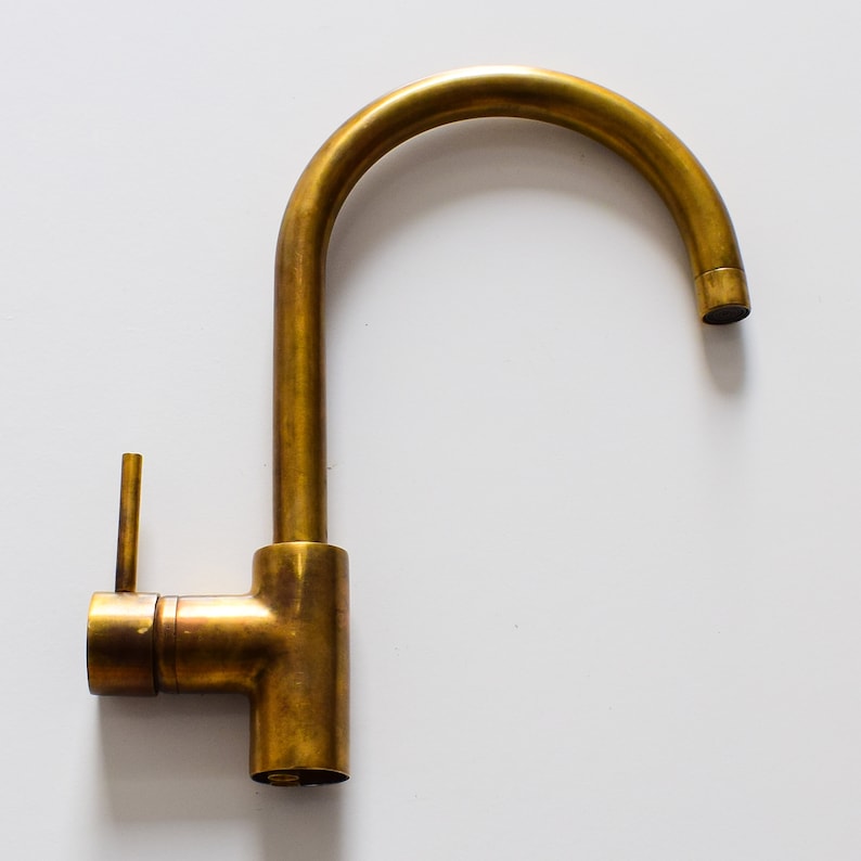 Unlacquered Brass Bathroom Faucet