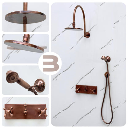 Hand-Forged Moroccan Copper Bathroom Suite