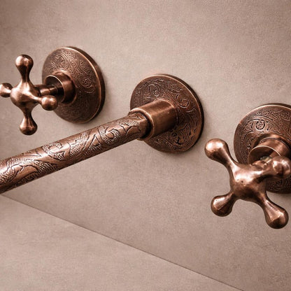 Unlacquered Copper Moroccan Wall-Mount Faucet