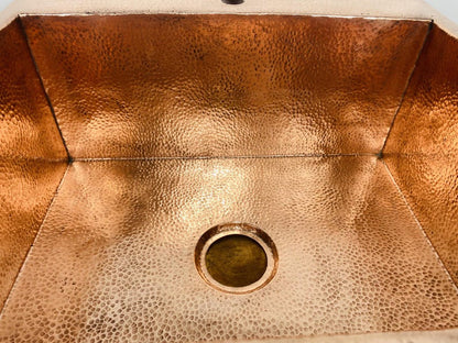 Hand-Hammered Pure Copper Farmhouse Sink