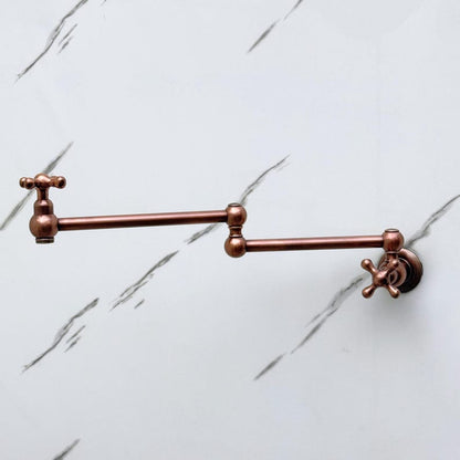 Antique Copper Wall Mount Pot Filler