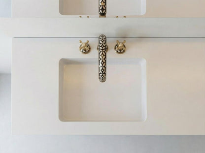 Moroccan Mosaic Brass Bridge Faucet