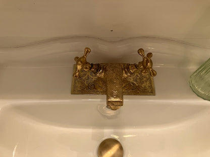 Engraved Brass Bathroom Faucet