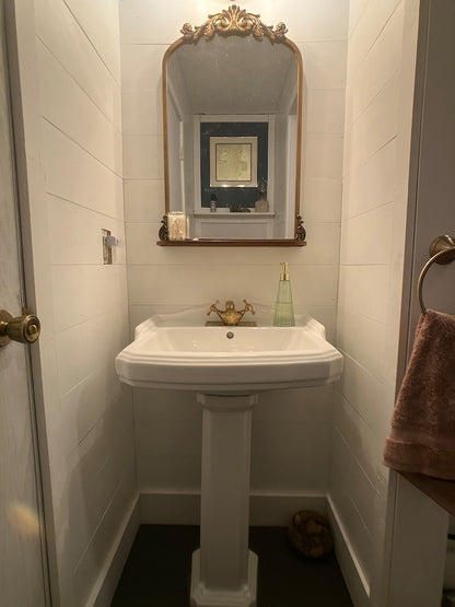 Engraved Brass Bathroom Faucet