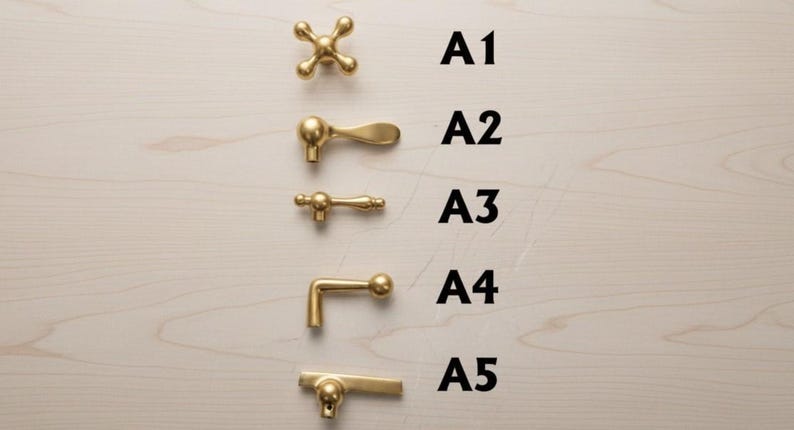 Moroccan Mosaic Brass Bridge Faucet
