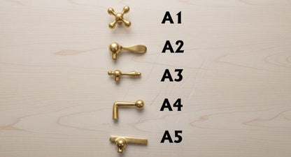 Moroccan Mosaic Brass Bridge Faucet